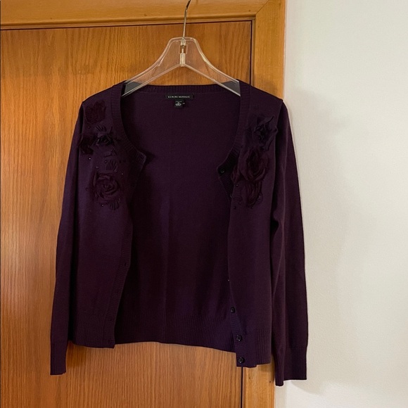Banana Republic Dark Purple Cardigan - Picture 1 of 5